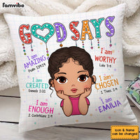 Personalized Gift for Granddaughter God say I Am Pillow 32873 thumb 1