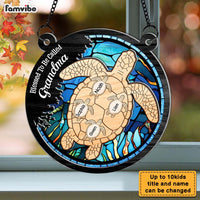 Personalized Sea Turtle Blessed To Be Called Acrylic Suncatcher Ornament 34595 thumb 1