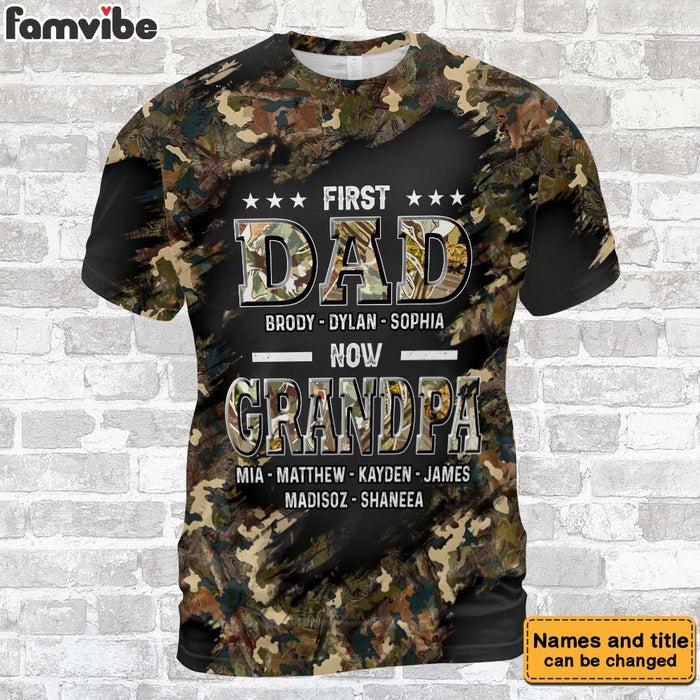 Personalized Gift First Dad Now Grandpa All-over Print T Shirt - Hoodie - Sweatshirt 32789 1