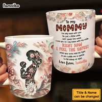 Personalized Gift For First Mother's Day Floral Silhouette Mug 32814 thumb 1