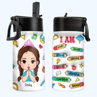 Personalized Gift For Kid I Am Kind Kids Water Bottle 33565 thumb 1
