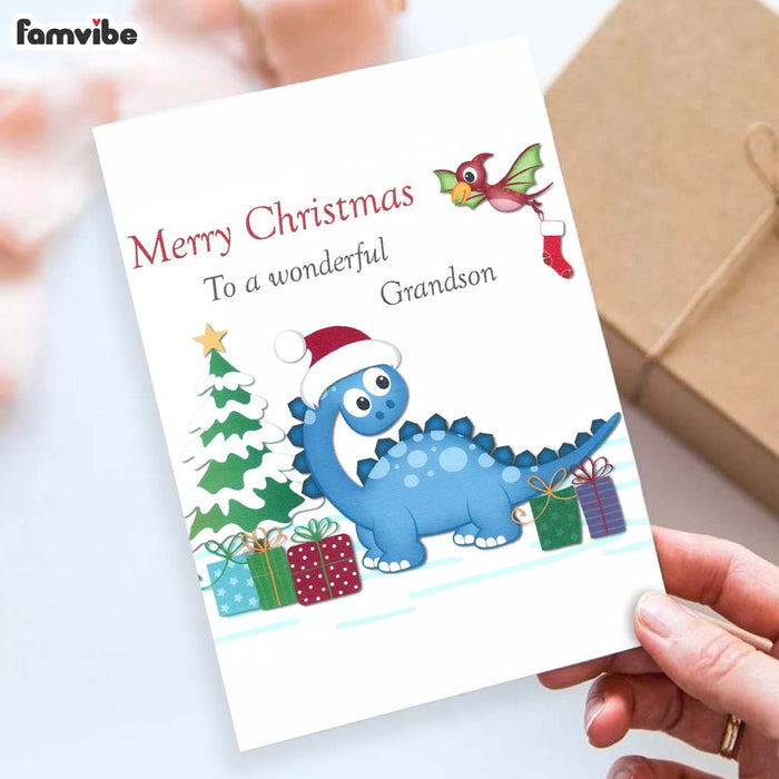 Happy Christmas For Grandson Card 35369 1