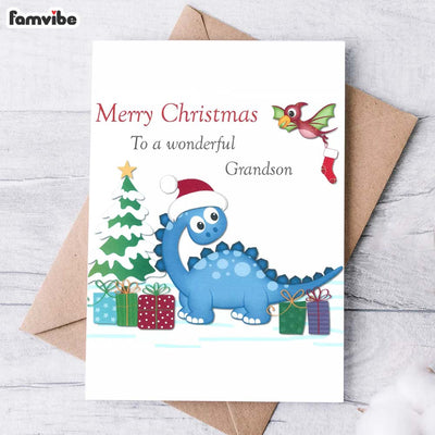 Happy Christmas For Grandson Card 35369