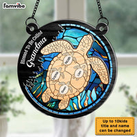 Personalized Sea Turtle Blessed To Be Called Acrylic Suncatcher Ornament 34595 thumb 1