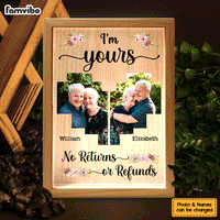 Personalized Couple I'm Yours No Returns Or Refunds Picture Frame Light Box 31310 thumb 1