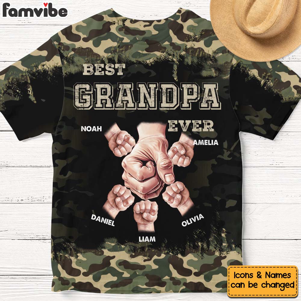Personalized Gift For Father Best Dad Ever All-over Print T-shirt 32539 Primary Mockup