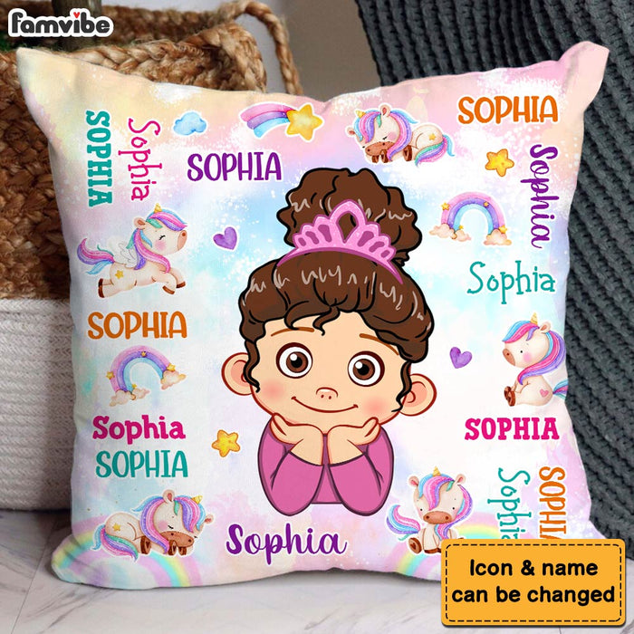 Personalized Gift For Granddaughter Unicorn Custom Name Pillow 30749 1