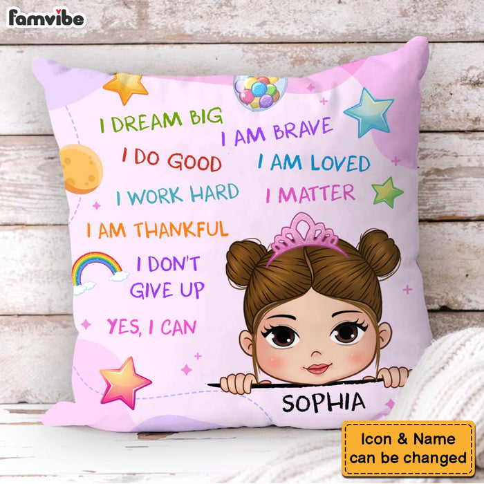 Personalized I Dream Big Granddaughter Pillow 28216 1