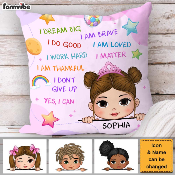 Personalized I Dream Big Granddaughter Pillow 28216 1
