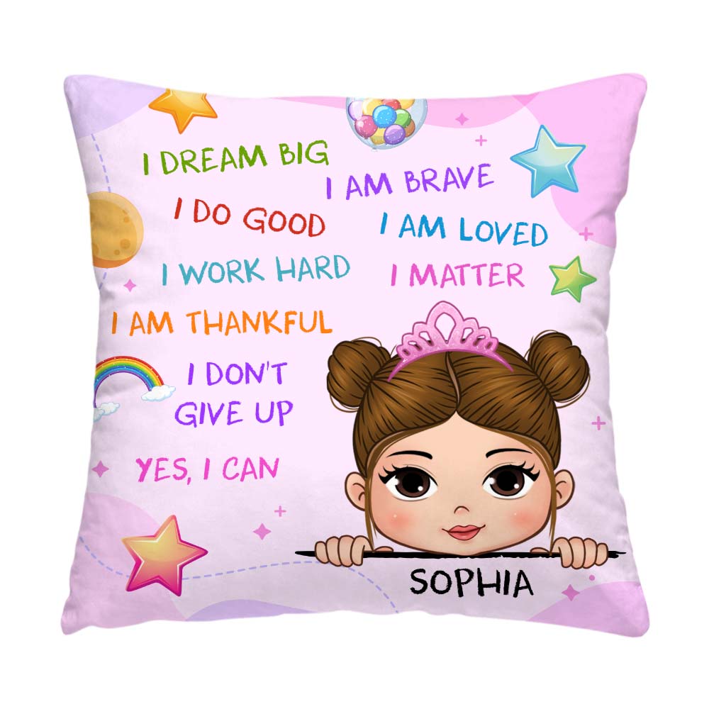 Personalized I Dream Big Granddaughter Pillow 28216