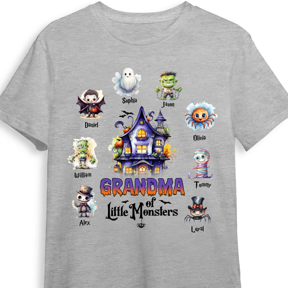 Personalized Halloween Gift Grandma Of Little Monsters Shirt - Hoodie - Sweatshirt 28408