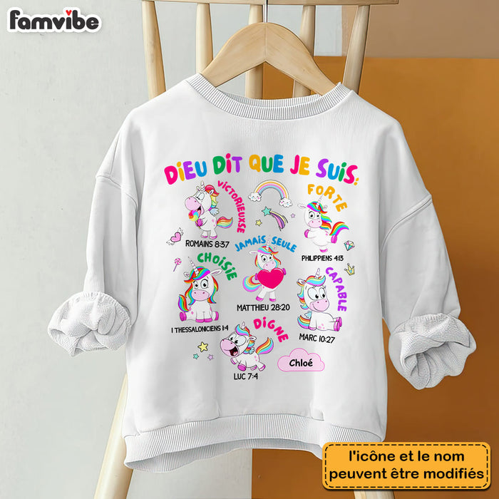 Personalized Gift For Grandkid French God Says I Am Kid T Shirt - Kid Hoodie - Kid Sweatshirt 30121 1