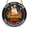 Personalized Gift For Grill Dad Grandpa Round Wood Sign 26158 1