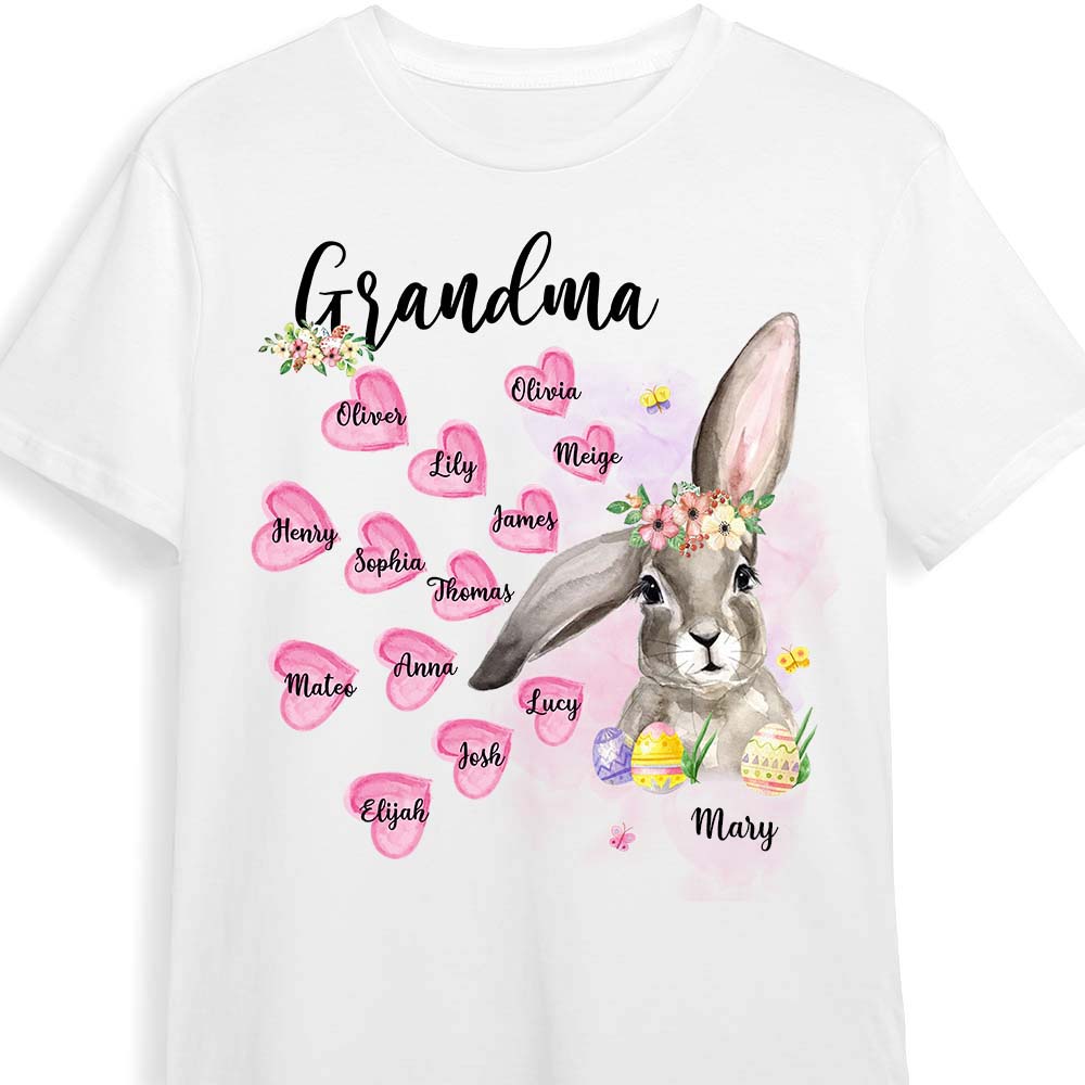 Personalized Gift For Grandma Easter Rabbit Shirt - Hoodie - Sweatshirt 31725