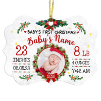 Personalized Baby First Christmas MDF Benelux Ornament OB253 26O36 thumb 1