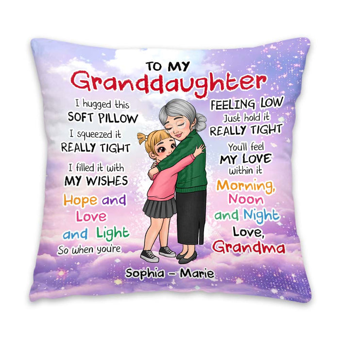 Hug This Pillow Gift: Personalized Present for Granddaughter from Grandma 1