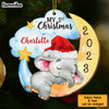 Personalized Elephant Baby First Christmas Ornament SB222 32O53 1