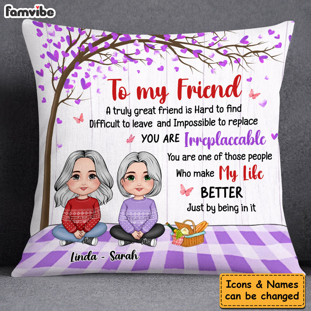 Personalized Gift For Friends A Truly Great Friend Pillow 30537