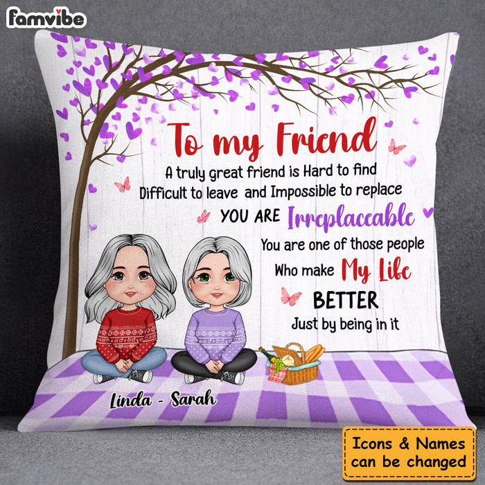 Personalized Gift For Friends A Truly Great Friend Pillow 30537 1
