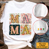 Personalized Mama Floral Sleeve Printed T-shirt 32701 1