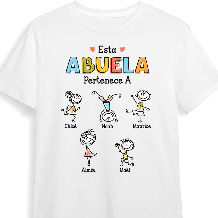 Personalized Grandma Abuela Colorful Drawing Shirt - Hoodie - Sweatshirt 24956 1