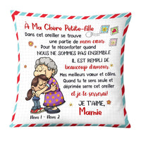 Personalized Grandma Granddaughter Grandson French Grand-mère Pillow OB13 95O58 (Insert Included) thumb 1