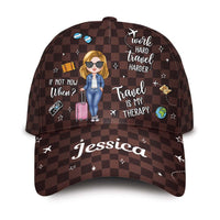 Personalized Summer Vibes Travel Is My Therapy Custom Cap 33889 thumb 1