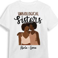 Personalized Sisters Forever BWA White T Shirt JL232 28O53 thumb 1