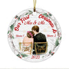 Personalized First Christmas Wedding Couple  Ornament OB51 65O34 1