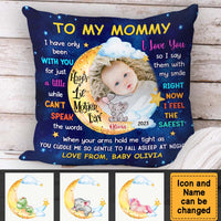 Personalized Baby First Mother's Day Gift Animal Theme Upload Photo Pillow 31538 thumb 1