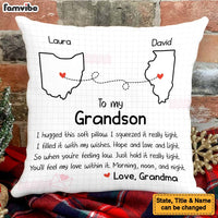 Personalized Granddaughter Long Distance Hug This Drawing Pillow AP63 30O47 thumb 1