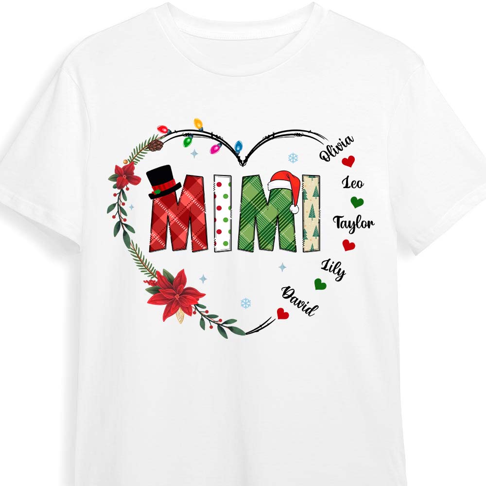Personalized Gift For Grandma Est Christmas Shirt - Hoodie - Sweatshirt 30174