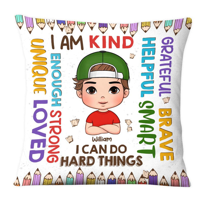 Personalized Gift For Grandson I Am Kind Affirmation Pillow 27788 1