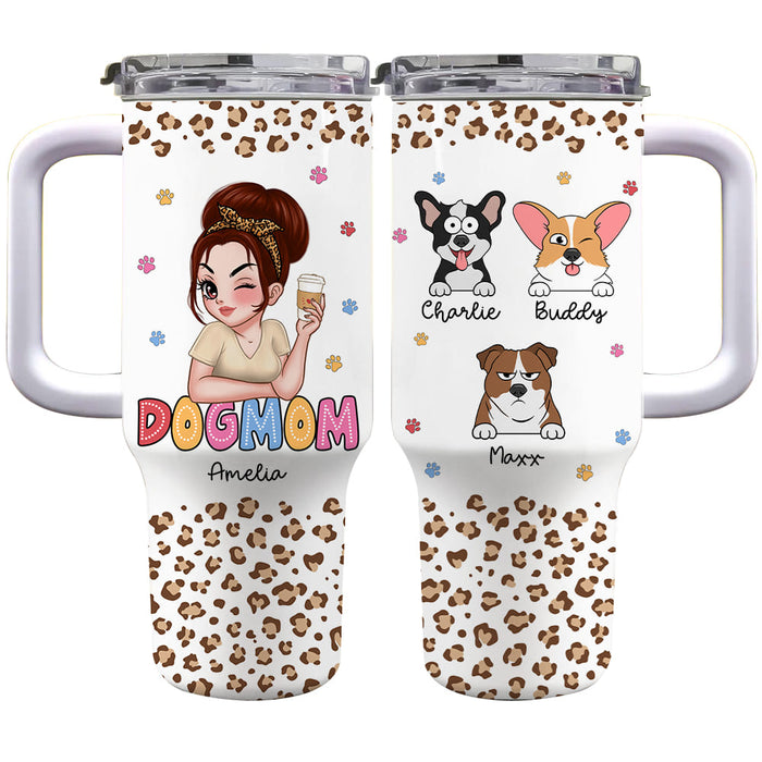 Personalized Funny Gift For Dog Lovers Dog Moms 40oz Tumbler With Straw 34663 1