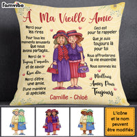 Personalized Gift For Friend À ma Vieille amie French Pillow 30441 thumb 1