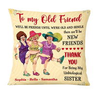Personalized We'll Be Friends Until We're Old and Senile Purple Pillow OB191 58O47 thumb 1