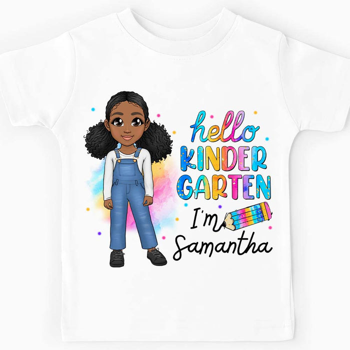Personalized Back To School Gift For Granddaughter Kid T Shirt 27628 1