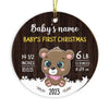 Personalized Baby First Christmas  Ornament OB56 85O57 1