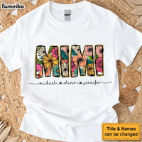 Personalized Mama Flower Glitter Shirt - Hoodie - Sweatshirt 34093 thumb 1