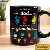 Personalized Gift For Grandpa First Now Hand Prints Mug 32108 thumb 1