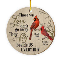 Personalized Cardinal Memorial Mom Dad Ornament SB59 81O58 thumb 1