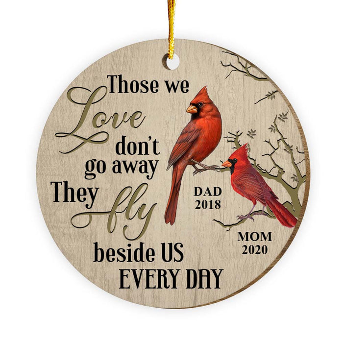 Personalized Cardinal Memorial Mom Dad Ornament SB59 81O58 1