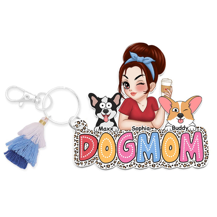 Personalized Funny Gift For Dog Lovers Dog Moms 2-Layer Acrylic Keychain 34826 1