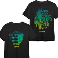 Personalized Lion King And Queen Love Couple T Shirt SB192 67O36 thumb 1