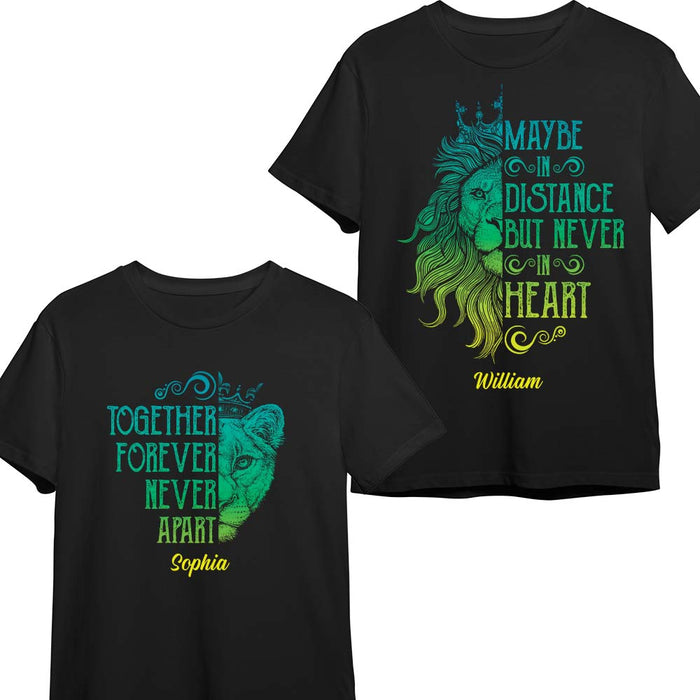 Personalized Lion King And Queen Love Couple T Shirt SB192 67O36 1