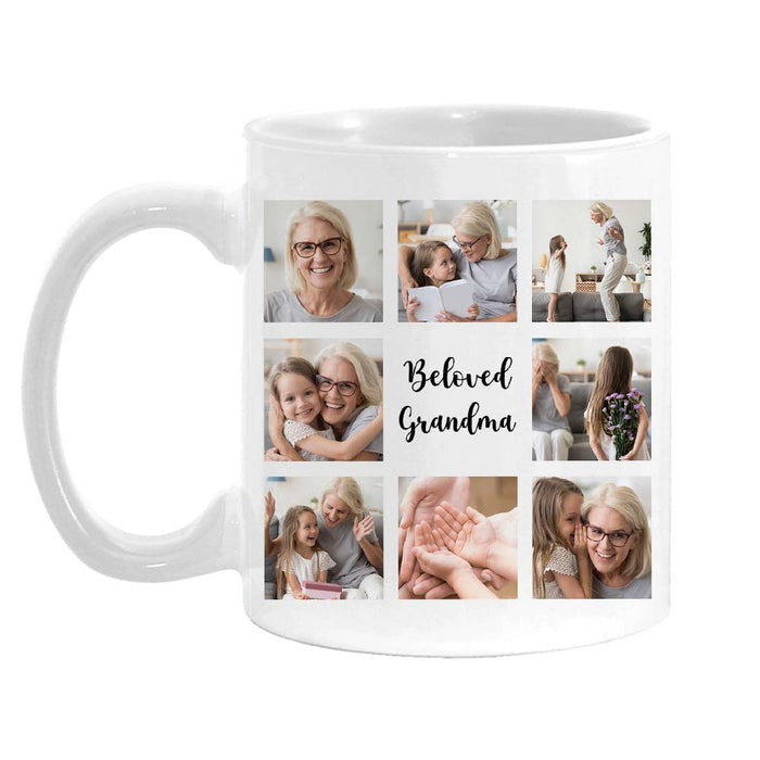Personalized Gift For Grandma Upload Photo Grid Gallery And Custom Text Mug 28434 1