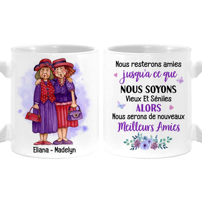 Personalized Gift For Old Friend Old And Senile French Mug 30371 1