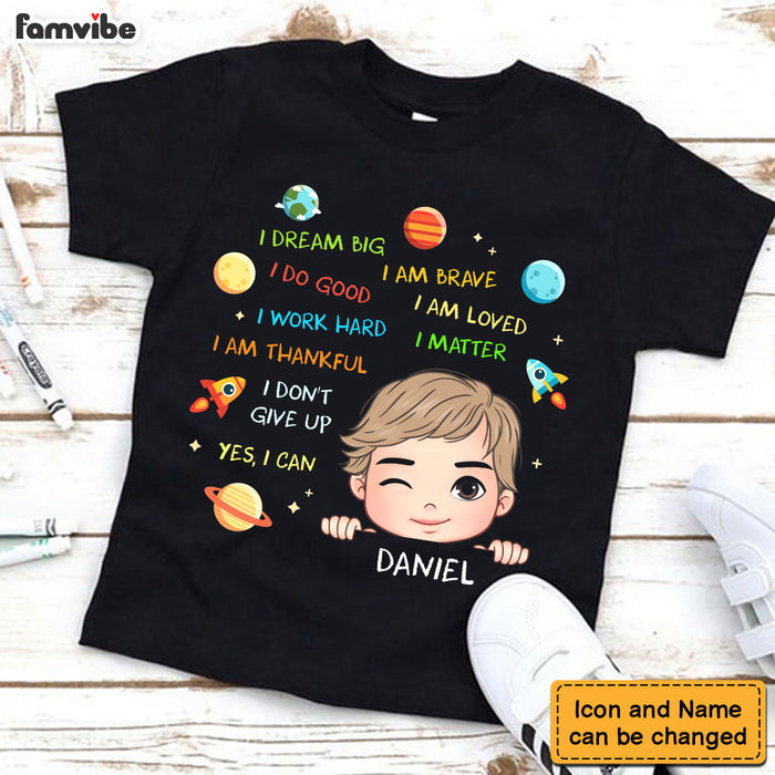 Personalized I Dream Big Grandson Kid T Shirt 28216 28707 1