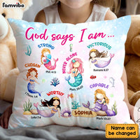 Personalized I Am Kind Mermaid Gift For Granddaughter Pillow 32038 thumb 1