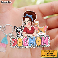 Personalized Funny Gift For Dog Lovers Dog Moms 2-Layer Acrylic Keychain 34826 thumb 1